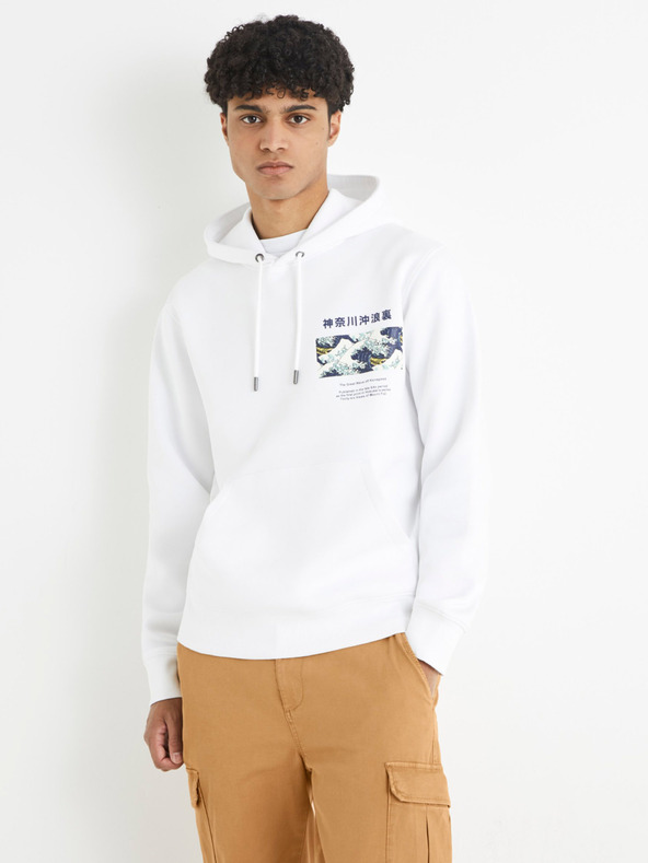 Celio Bel Celio Hokusai pulover s kapuco