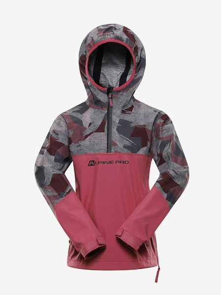 ALPINE PRO Sivo-rožnata otroška jakna ALPINE PRO GIBBO