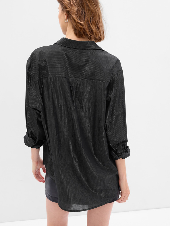 GAP Srajca z metalnim nitjem oversize GAP