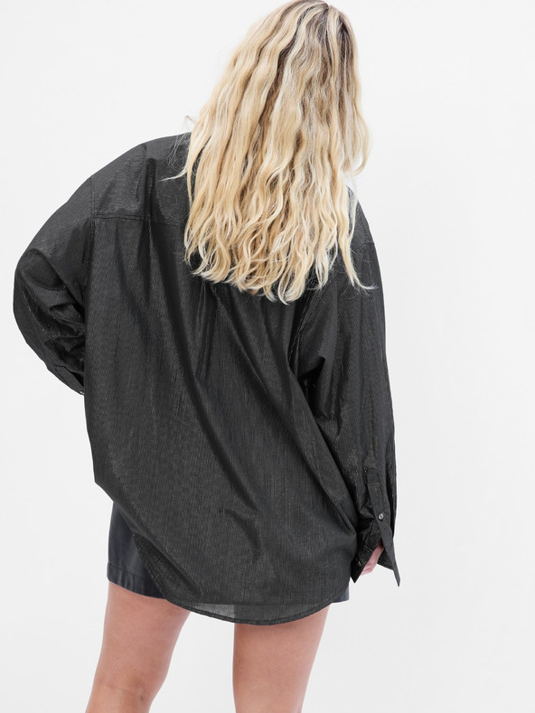 GAP Srajca z metalnim nitjem oversize GAP