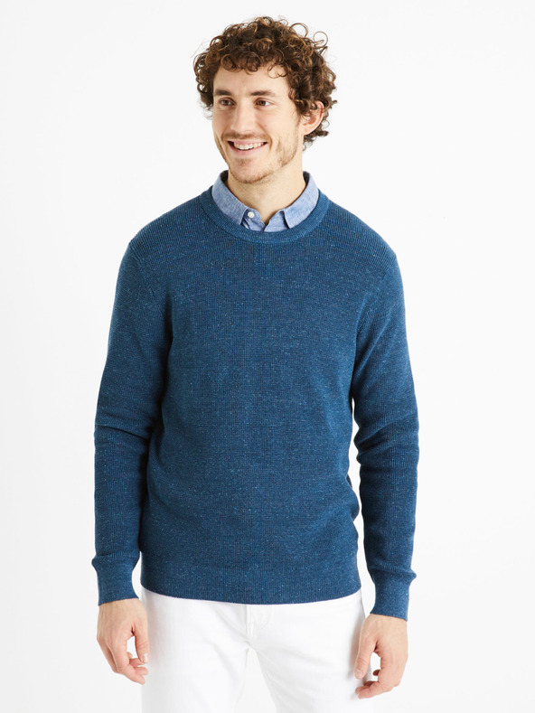 Celio Bencinski moški osnovni pulover Celio Degrain