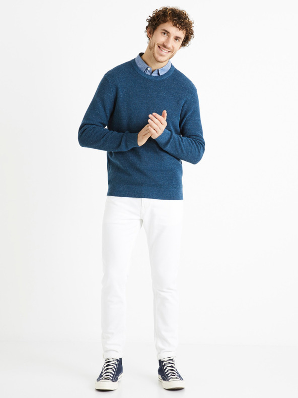 Celio Bencinski moški osnovni pulover Celio Degrain
