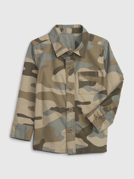 GAP Detská košeľa s army vzorom GAP