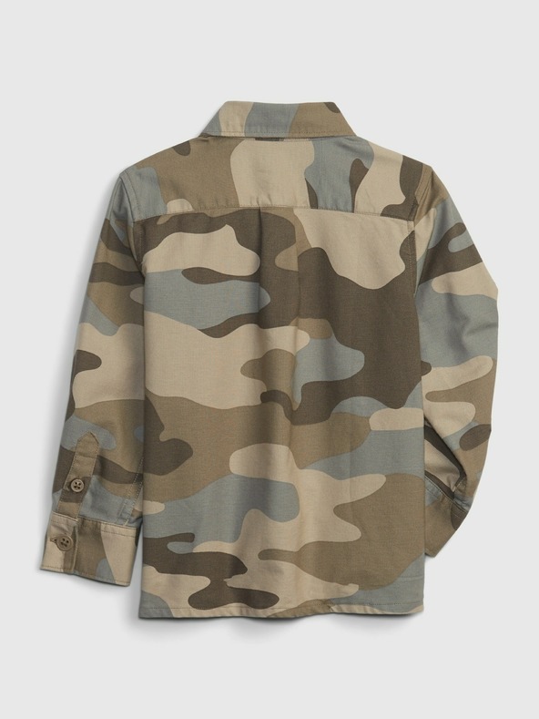 GAP Detská košeľa s army vzorom GAP