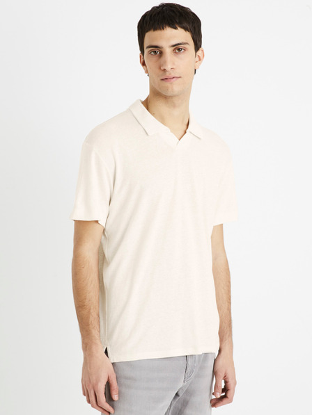 Celio Kremasta moška polo majica Celio Deolive