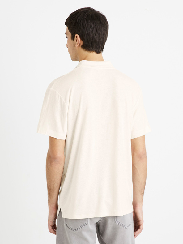 Celio Kremasta moška polo majica Celio Deolive