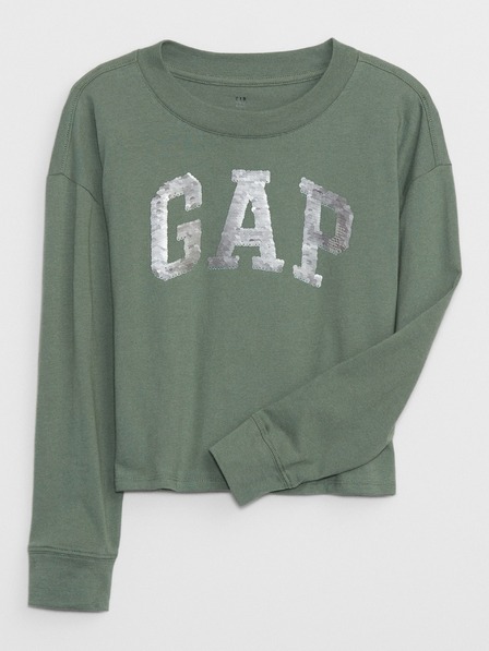 GAP Otroška majica s kovinskim logotipom Gap