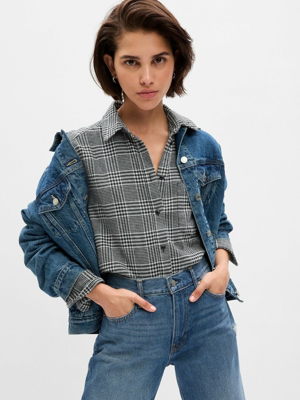 GAP Flanelasta srajca oversize GAP