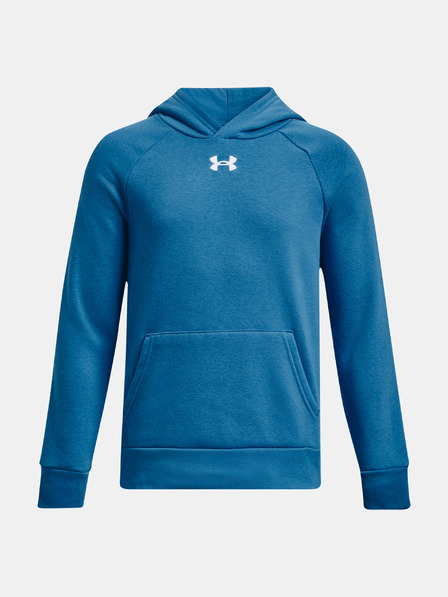 Under Armour Deški pulover Under Armour UA RIVAL FLEECE HOODIE-BLU
