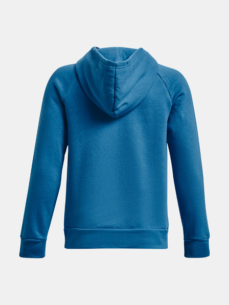 Under Armour Deški pulover Under Armour UA RIVAL FLEECE HOODIE-BLU