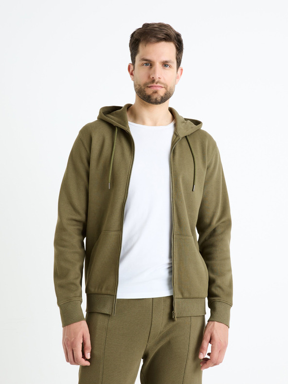 Celio Kaki moška jopa s kapuco Celio Fepiquet
