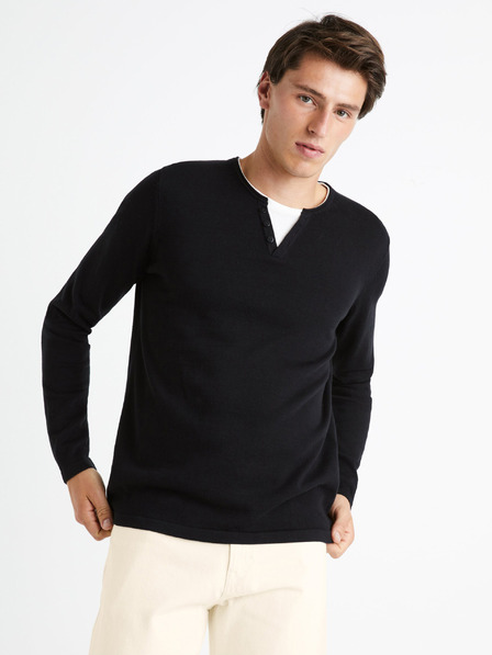 Celio Črn moški pulover Celio Felano