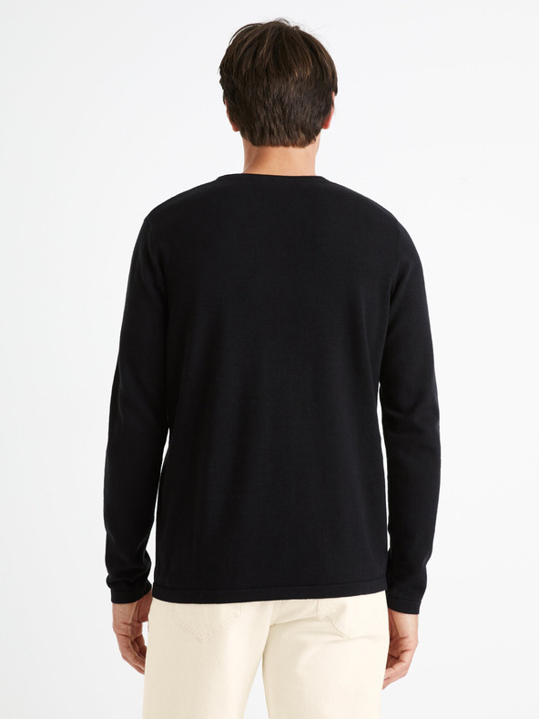 Celio Črn moški pulover Celio Felano