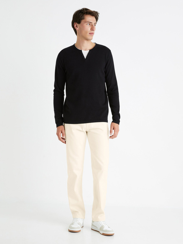 Celio Črn moški pulover Celio Felano