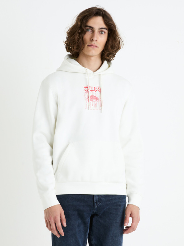 Celio Kremasta moška jopa s kapuco Celio Fejabowl