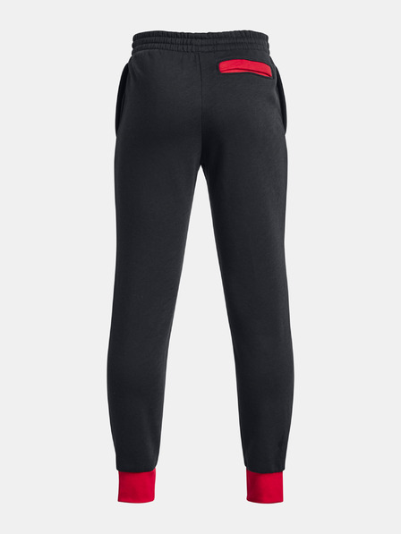 Under Armour Deške spodnji del trenirke Under Armour UA Rival Fleece Script Jgrs-BLK
