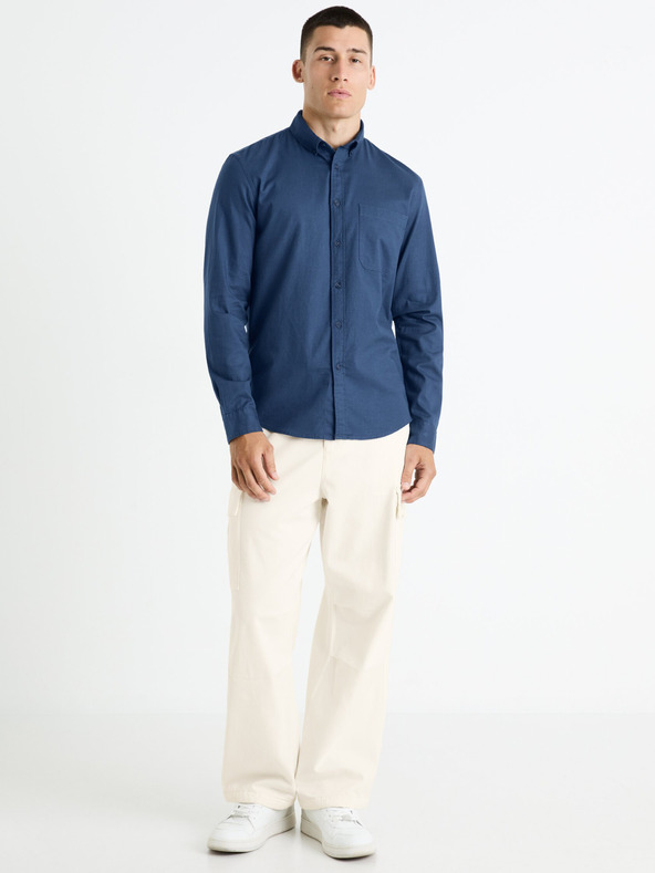 Celio Temno modra moška majica Celio Farobone2