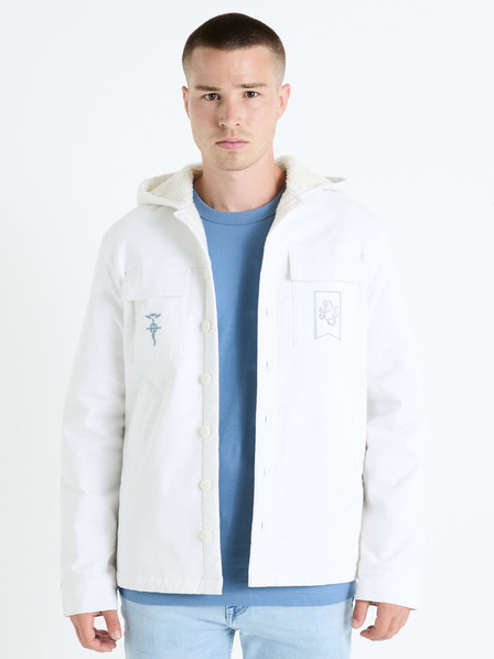 Celio Bela moška zimska jakna z umetnim krznom Celio Fullmetal Alchemist