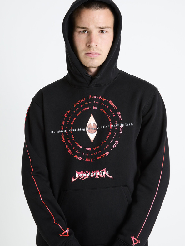 Celio Črna moška majica s kapuco Celio Fullmetal Alchemist
