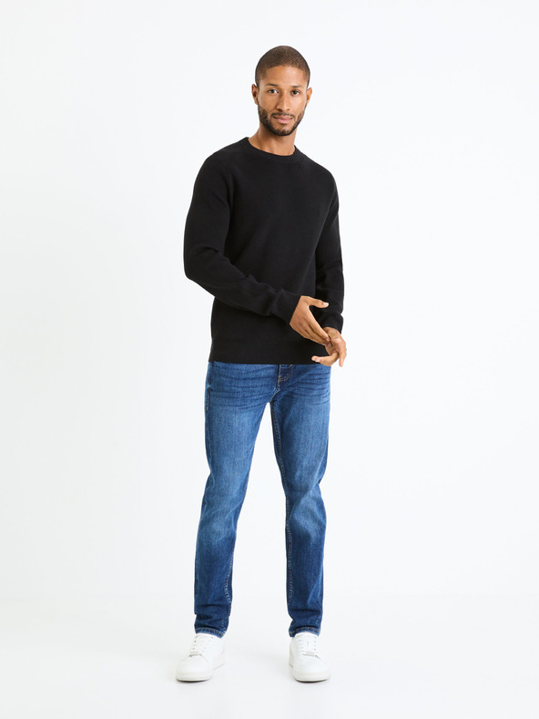 Celio Črn moški osnovni pulover Celio Femoon