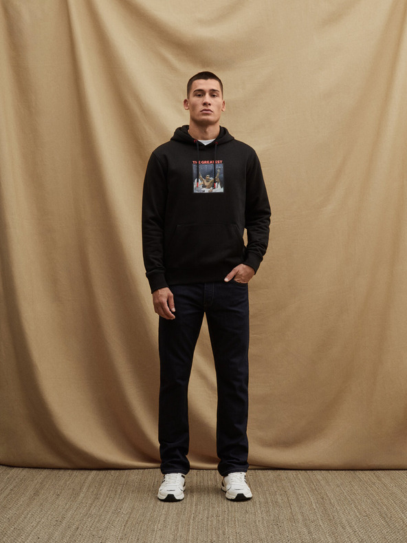 Celio Črna moška jopa s kapuco Celio Muhammad Ali