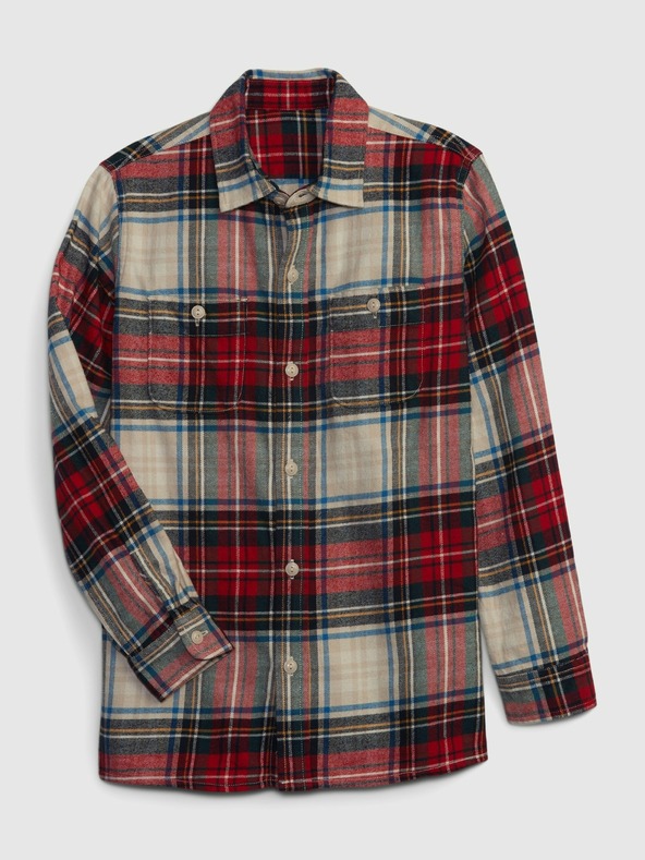 GAP Otroška flanelna majica GAP