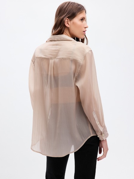 GAP Priehľadná košeľa oversize GAP