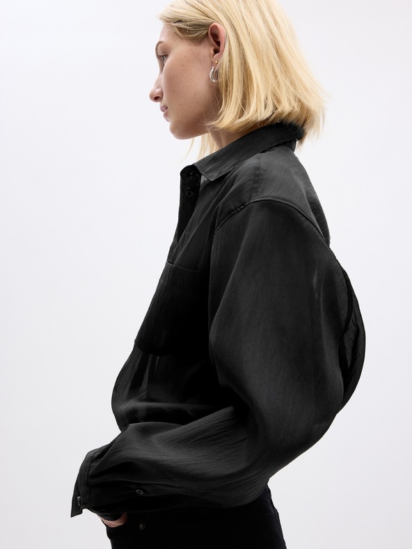 GAP Priehľadná košeľa oversize GAP
