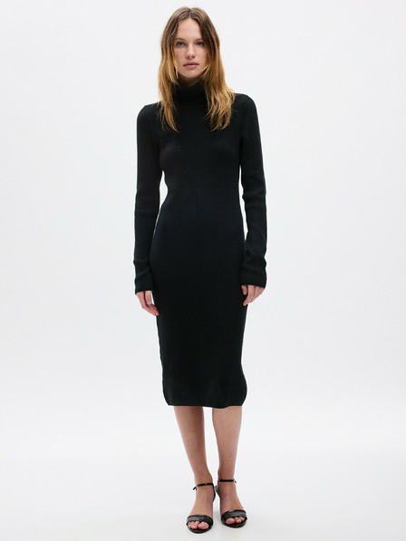 GAP Pletene midi obleke CashSoft GAP