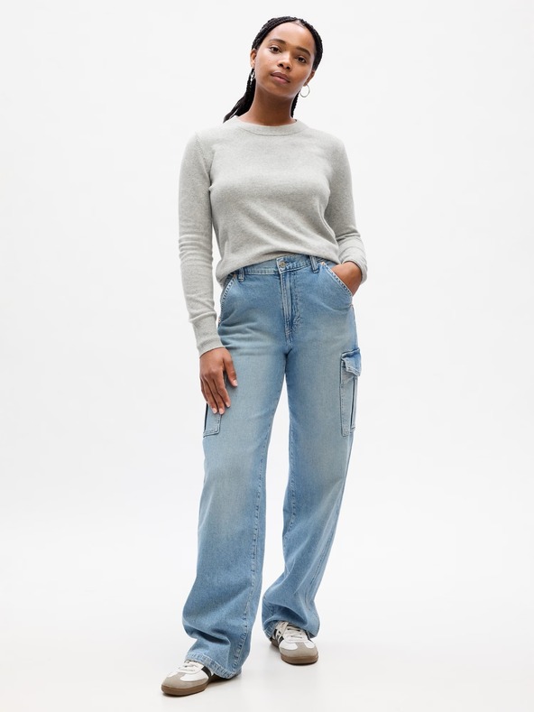 GAP Pleteni pulover CashSoft GAP