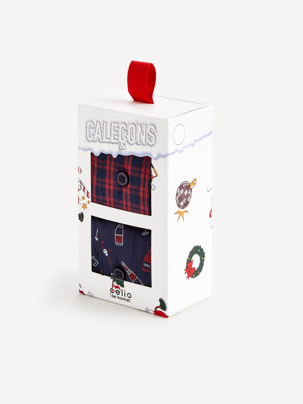 Celio Komplet dvobarvnih moških kratkih hlač v darilnem paketu Celio