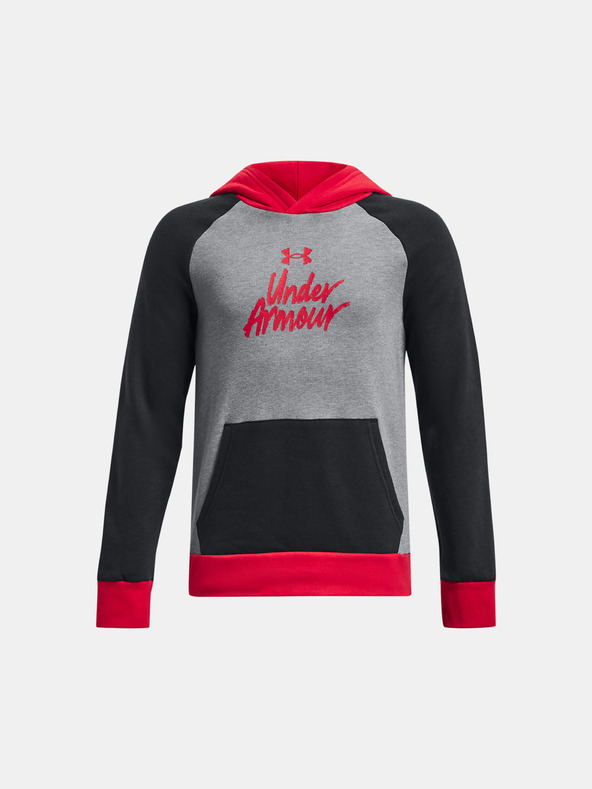 Under Armour Deški pulover Under Armour UA Rival Fleece Script CB HD-BLK