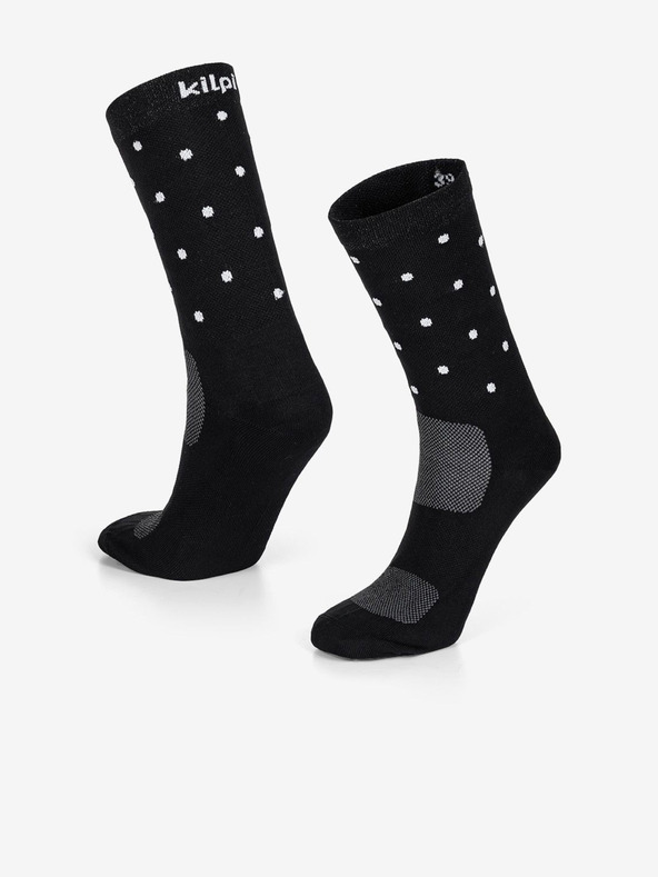 Kilpi Črne unisex športne nogavice Kilpi DOTS