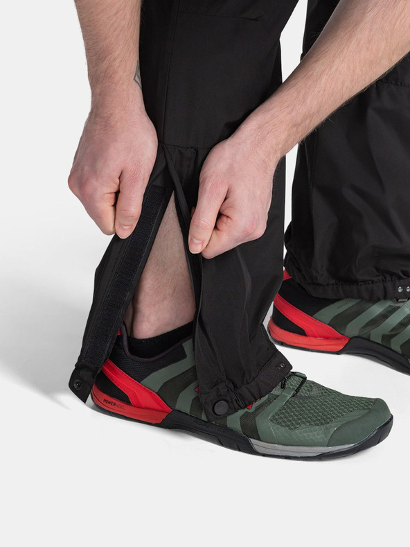 Kilpi Črne moške športne nepremočljive hlače Kilpi MAULES