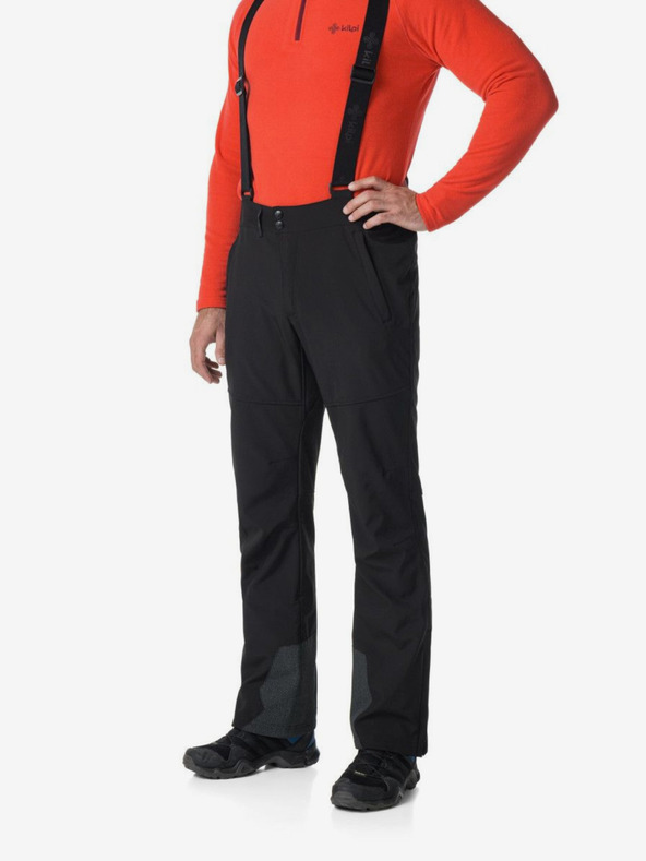 Kilpi Črne moške smučarske hlače Kilpi TEAM PANTS