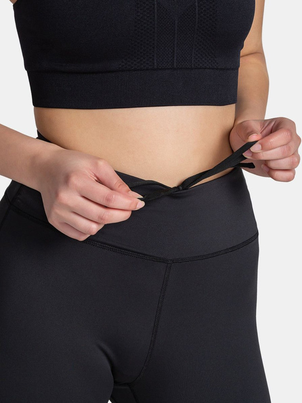 Kilpi Črne ženske tričetrtinske športne gamaše Kilpi AMIRA