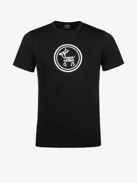 Kilpi Črna moška majica s potiskom Kilpi BRANDYS