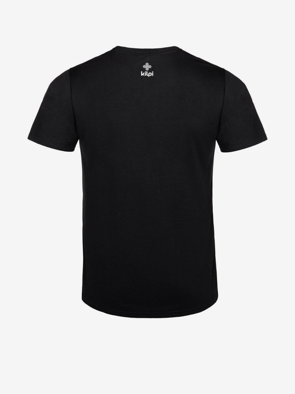 Kilpi Črna moška majica s potiskom Kilpi BRANDYS