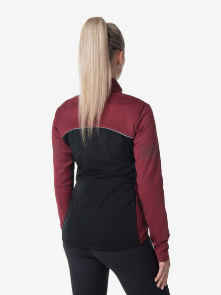 Kilpi Ženska softshell jakna v bordo barvi Kilpi VELOVER