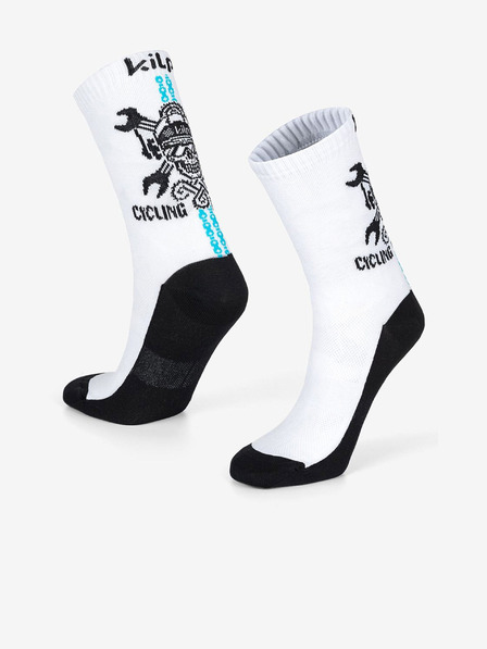 Kilpi Črno-bele unisex športne nogavice Kilpi Spurt