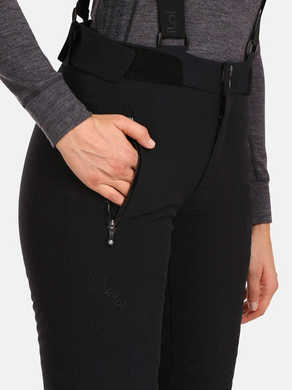 Kilpi Črne ženske smučarske hlače Kilpi RAVEL