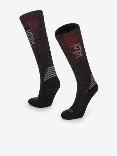 Kilpi Vino-črne unisex športne nogavice Kilpi PEROSA