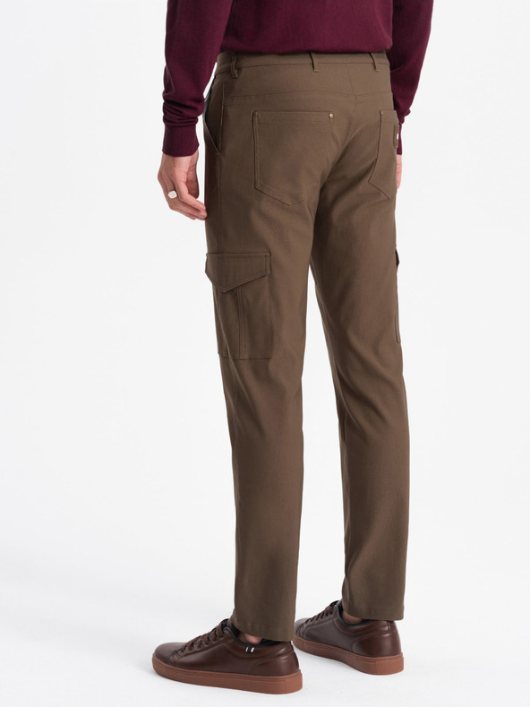 Ombre Clothing Kaki moške tovorne hlače Ombre Clothing