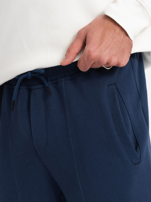 Ombre Clothing Temno modre moške hlače Ombre Clothing CARROT