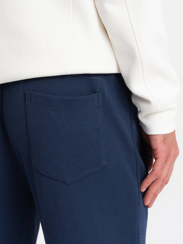 Ombre Clothing Temno modre moške hlače Ombre Clothing CARROT