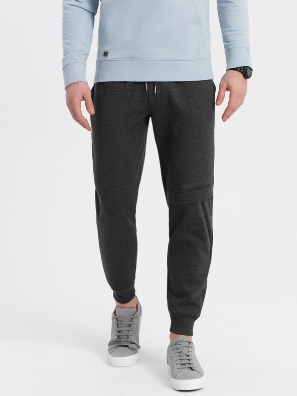 Ombre Clothing Temno sive moške hlače Ombre oblačila