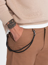Ombre Clothing Rjave moške hlače Cargo Ombre oblačila