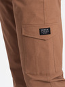 Ombre Clothing Rjave moške hlače Cargo Ombre oblačila