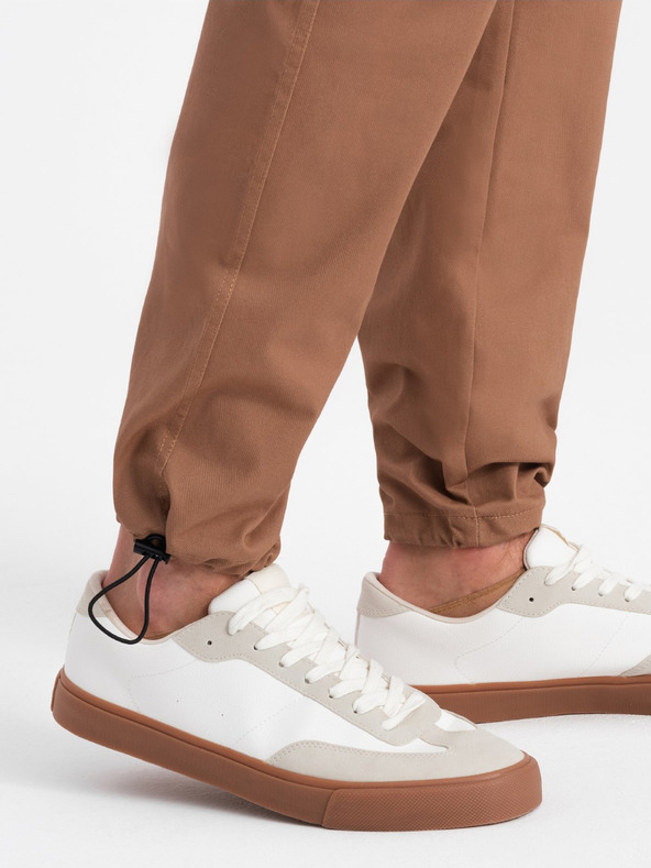 Ombre Clothing Rjave moške hlače Cargo Ombre oblačila