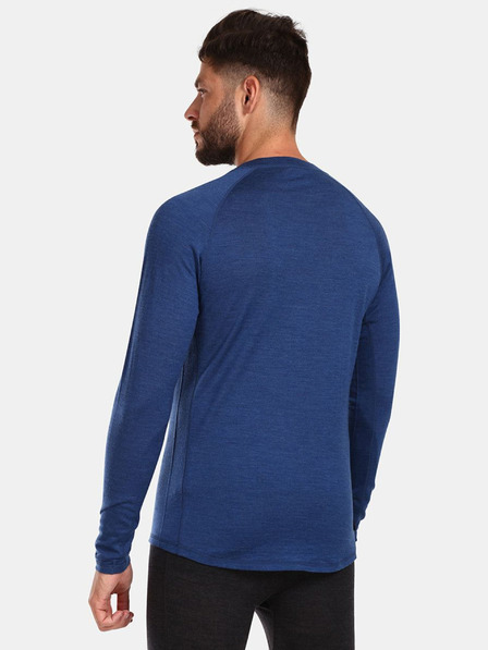 Kilpi Temno modra moška športna majica iz merino volne KILPI MAVORA TOP